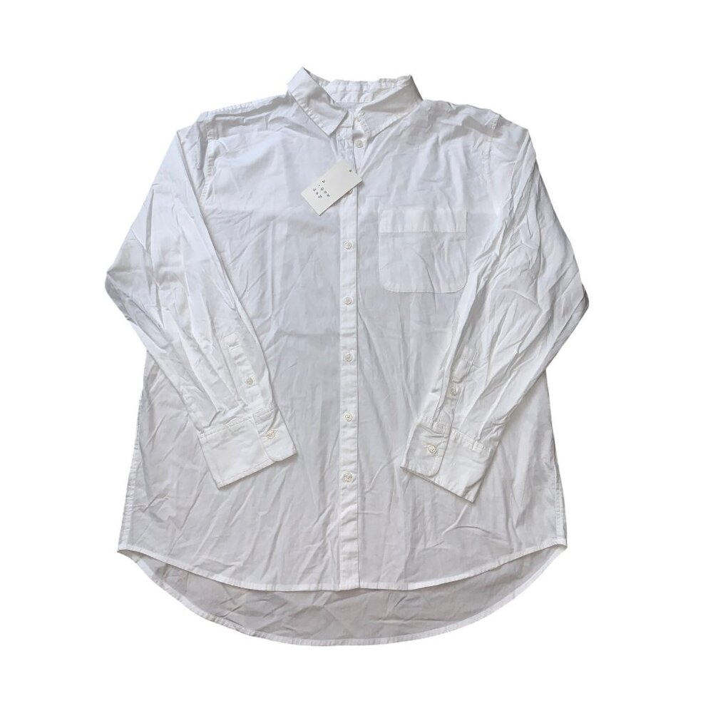 A New Day Women's White Long-Sleeve Button-Up Shirt Classic Fit Size XL - Picture 4 of 11